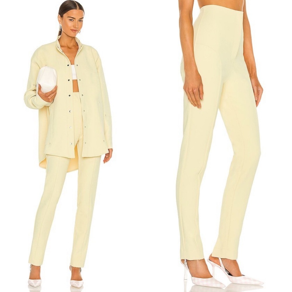 Paris Georgia Stovepipe Tight yellow Trousers size large NEW! New with tags!